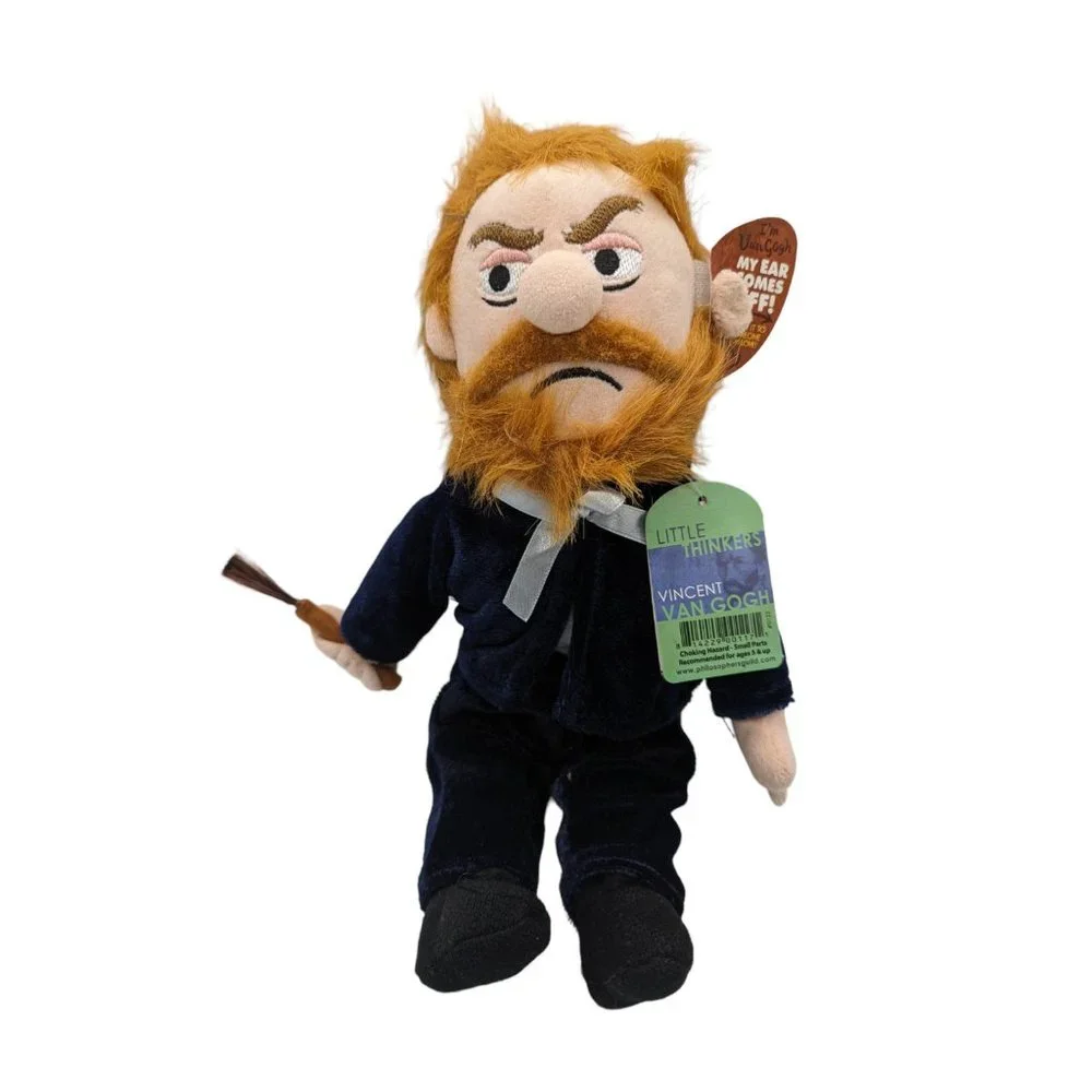 Little Thinkers 2016 Vincent Van Gogh Unemployed Philosophers Guild Plush Doll - Picture 8 of 8